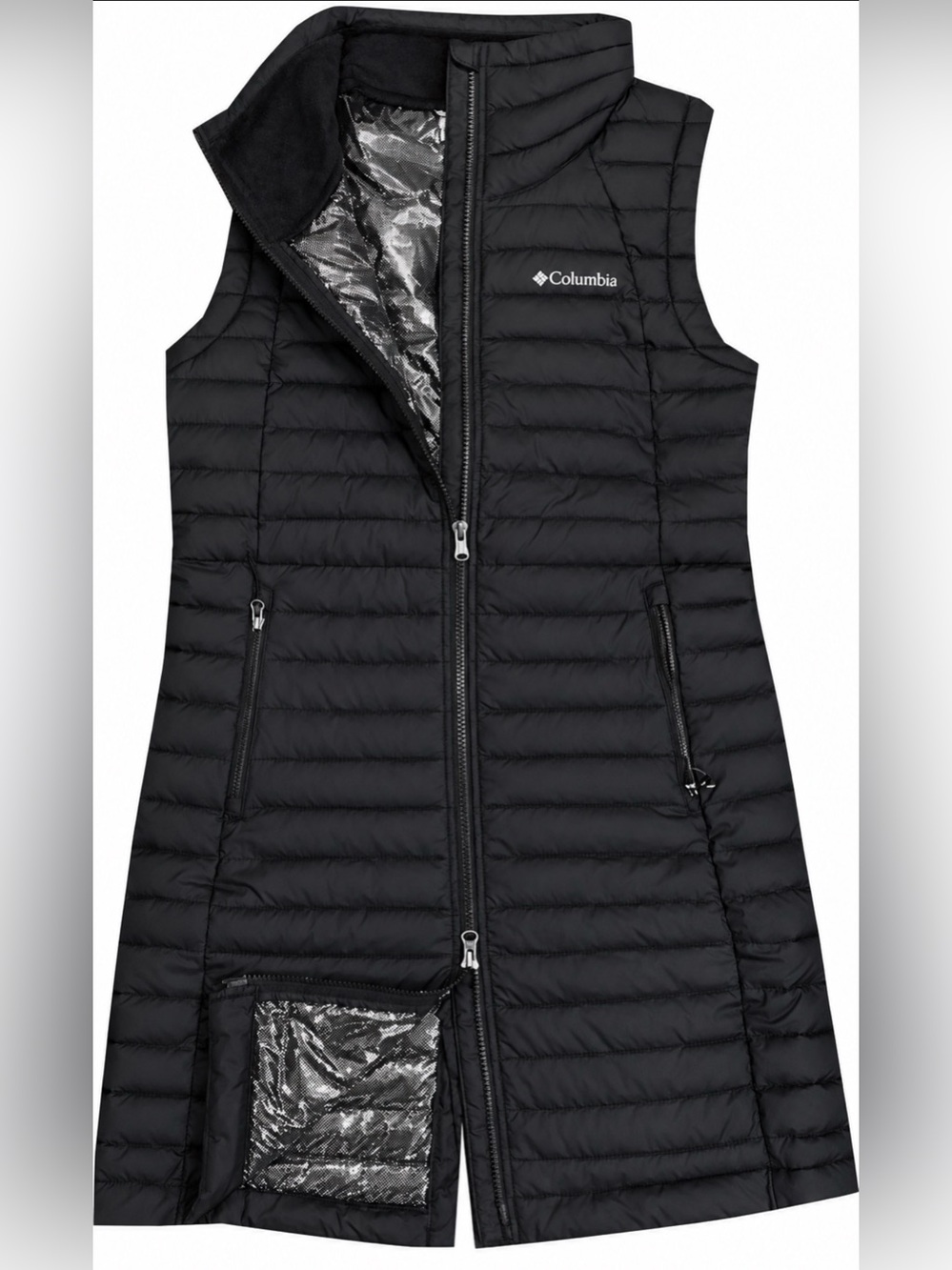 COLUMBIA Omni-Heat Long Puffer Vest
in Black
Size XL